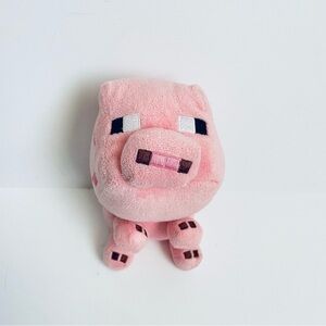 Minecraft Pig 7" Video Game Small Pink Plush Stuffed Animal Doll Mojang Jinx